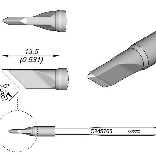 JBC原装C245通用刀型烙铁头