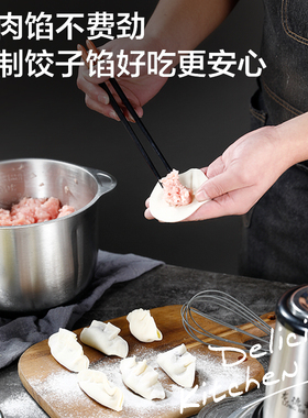 绞肉机商用4L大容量多功能电动家用搅拌不锈钢碎肉馅菜剁辣椒打蒜