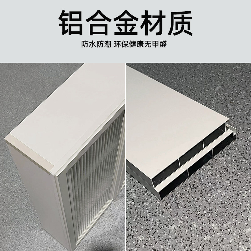 定制防水太空铝吊柜墙壁柜浴室墙上壁挂式置物柜化妆室储物柜