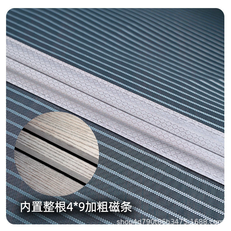 F防盗门铁门门防蚊网防蚊子磁铁纱窗门帘室内图钉款侧开防蚊门帘
