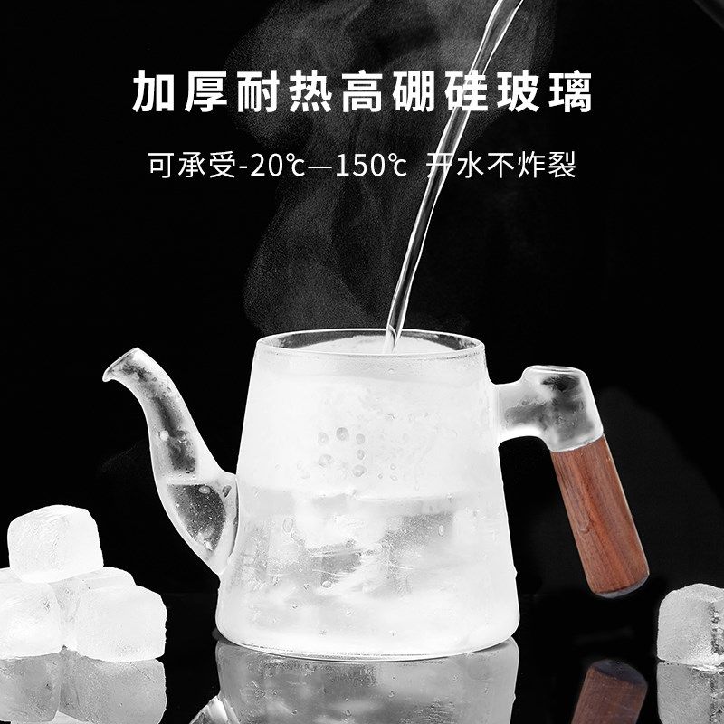 玻璃茶壶耐高温加厚单壶茶水分离家用2024新款红茶泡茶器功夫茶具