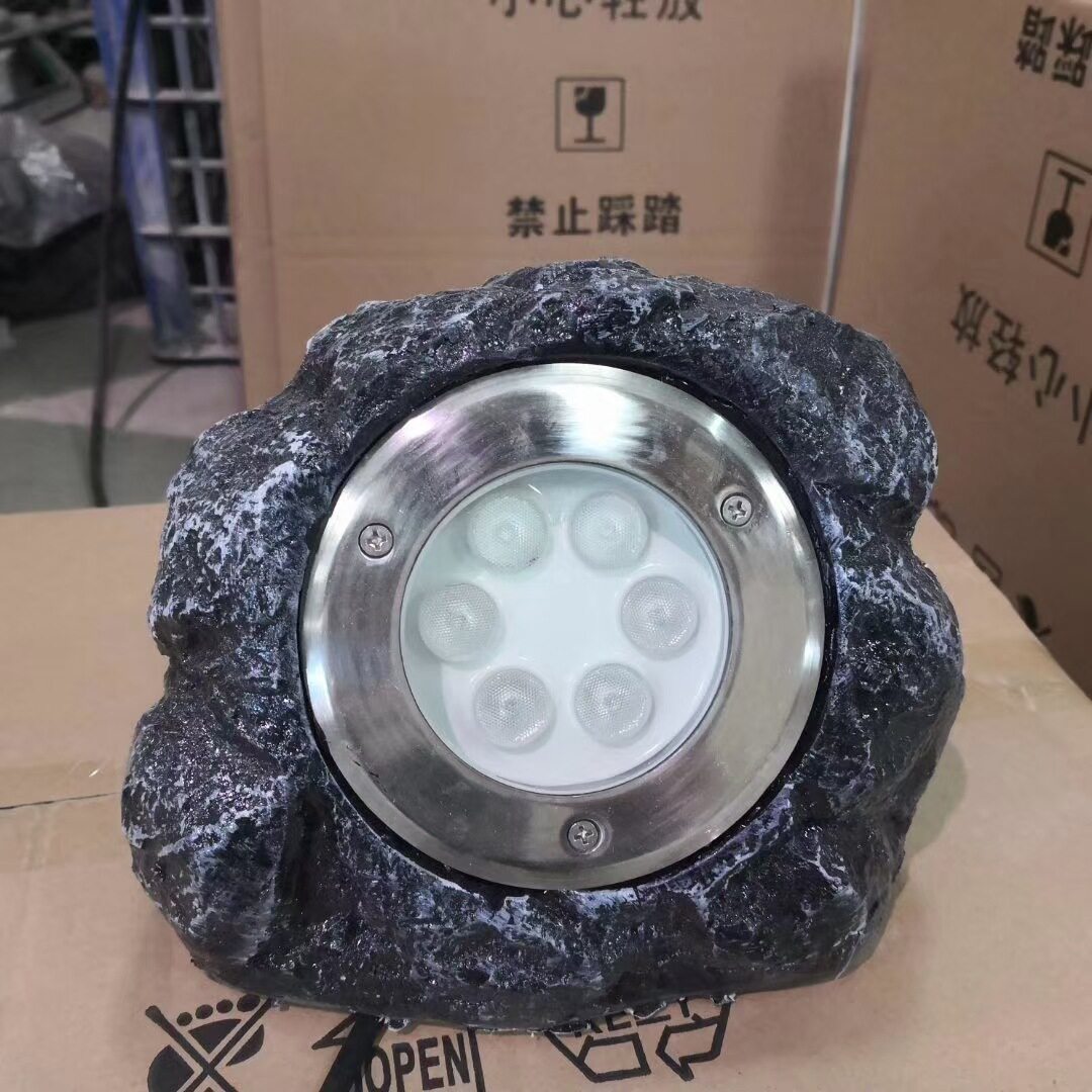 仿石头草坪灯装饰景观灯户外园林公园文旅亮化石头音箱音响草坪灯
