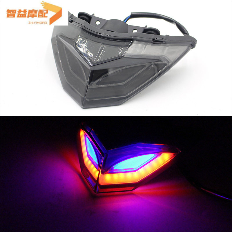 摩托车KAWASAKI NINJA300/250 13-17年大排量LED改装带转向后尾灯