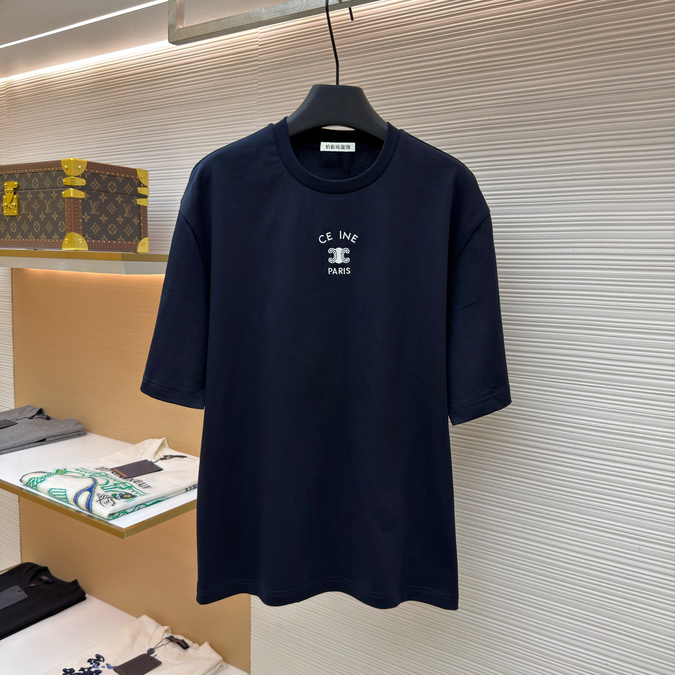非市场货～广州高端欧货2026春夏新款刺绣标识棉质短袖T恤男女款