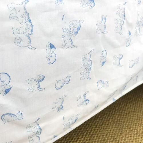 蓝色小猫咪~床单纯棉床单全棉少女心可爱床单被罩