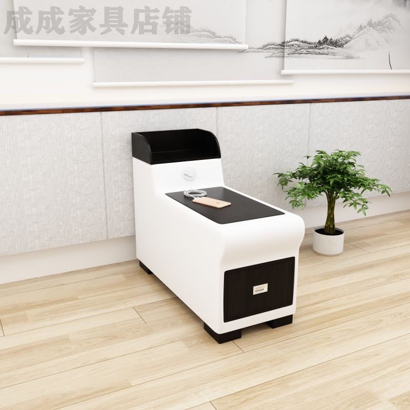 客厅沙发中式边几角几电话桌充电小茶几储物扶手柜多功能边柜圆形