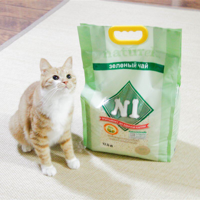 丸丸家 澳大利亚N1猫砂玉米绿茶水蜜桃活性炭竹炭3.0豆腐砂 17.5L