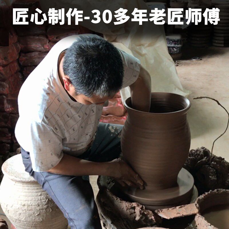 花盆定制特大花瓶设计红陶手拉胚工程定制来图定购户外泥陶瓷落地