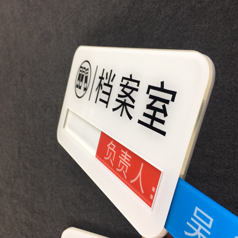 会议室门牌科室牌可手写会议中空闲中状态切换牌预约时间更改定制