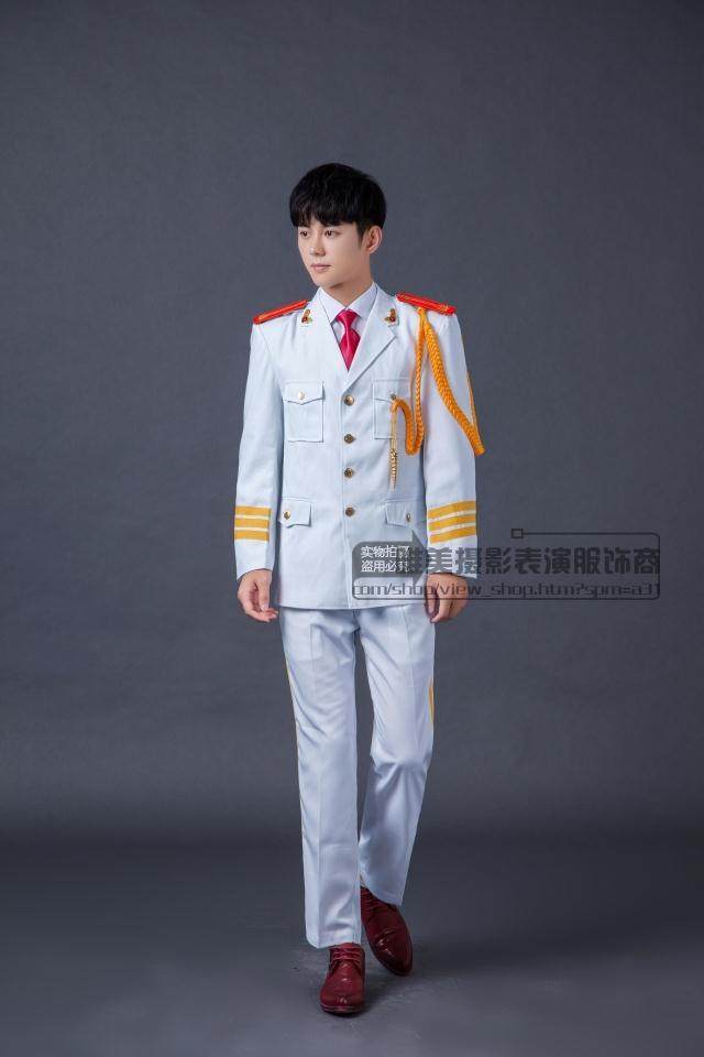 冬款军装升旗手护旗队国旗班军装礼服鼓乐队陆军海军仪仗队演出服