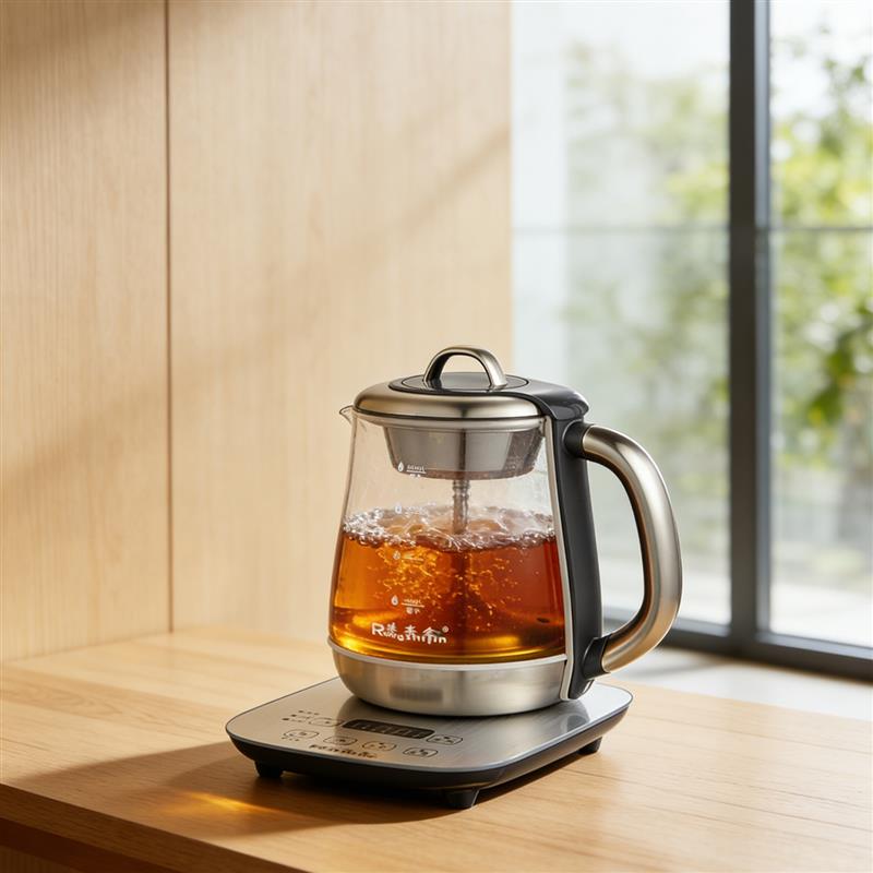 荣事金煮茶器家用养生煮茶壶全自动泡茶壶蒸茶器煮茶炉蒸汽喷淋式