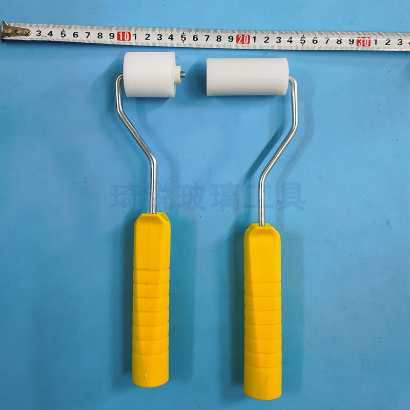 中空玻璃修角棉刮胶棉压胶滚拐角修整工具滚筒刷刷子不粘胶玻璃胶