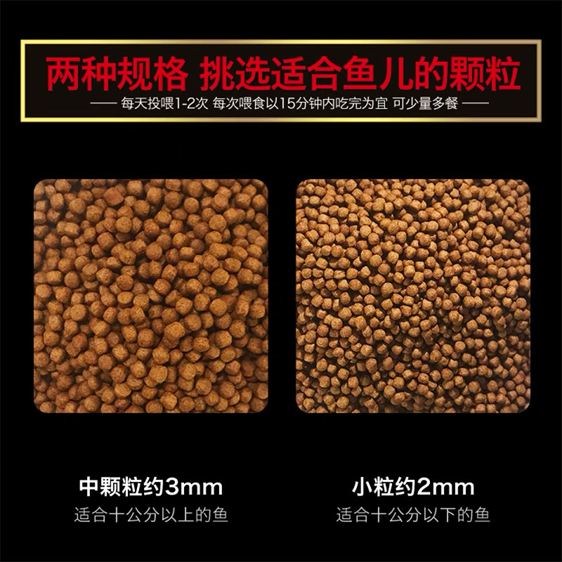 大拇指龙腾系列血鹦鹉增红饲料地图鱼发财鱼增艳罗汉鱼粮战船鱼食