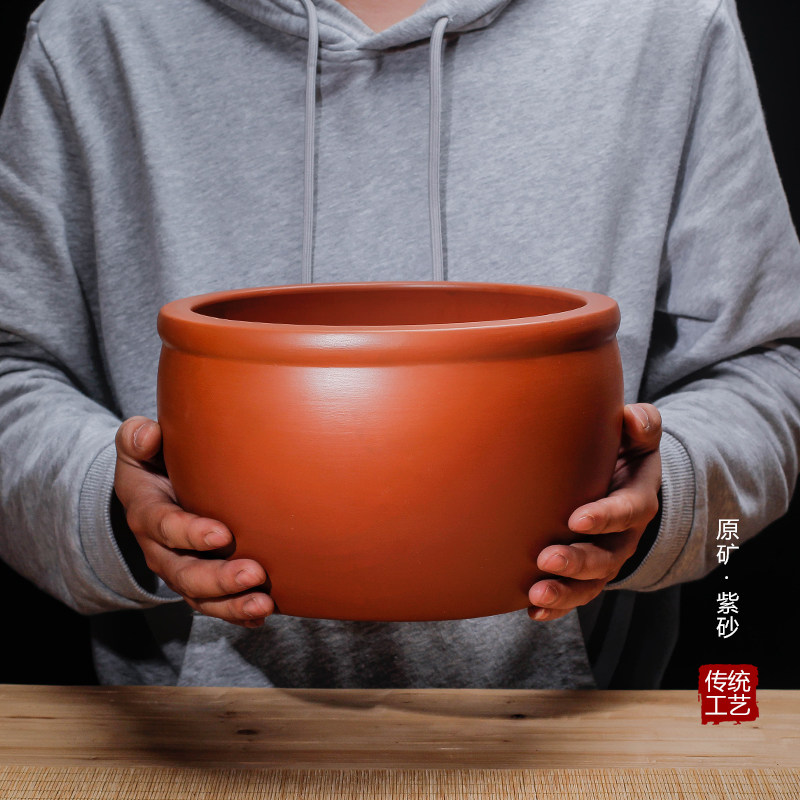 兰花盆君子兰吊兰文竹盆景绿植中国风室内精品铜钱草碗莲紫砂花盆