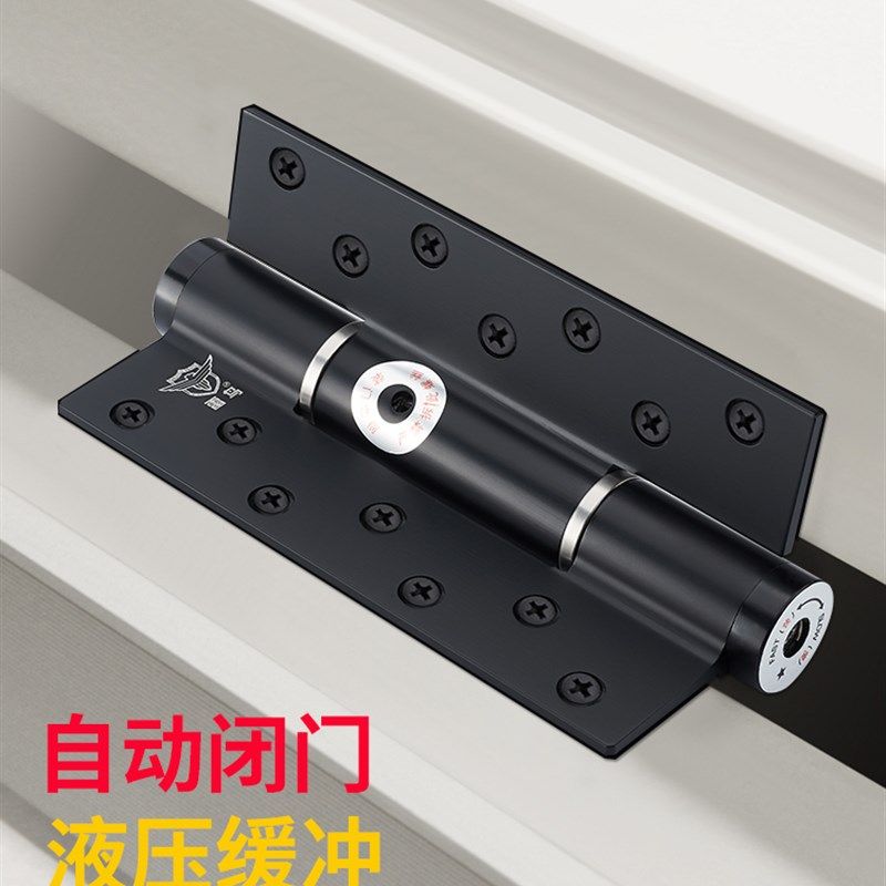 雷鸟隐形门合页液压阻尼缓冲自动关门闭门器不分左右暗门弹簧荷叶