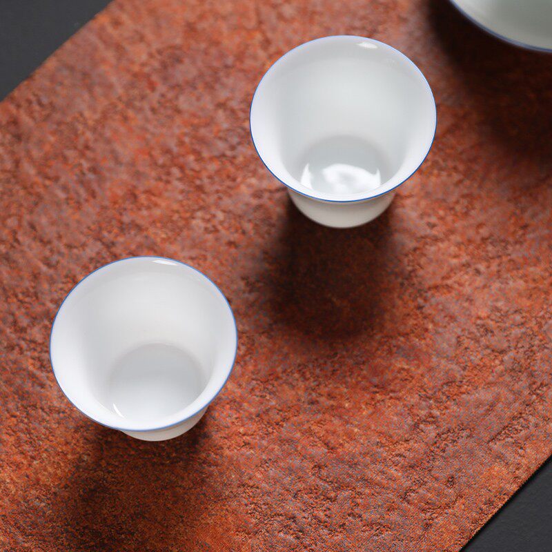 主人席 茶席桌布桌旗茶垫杯垫日式防水干泡茶巾简约超纤抗皱 免烫