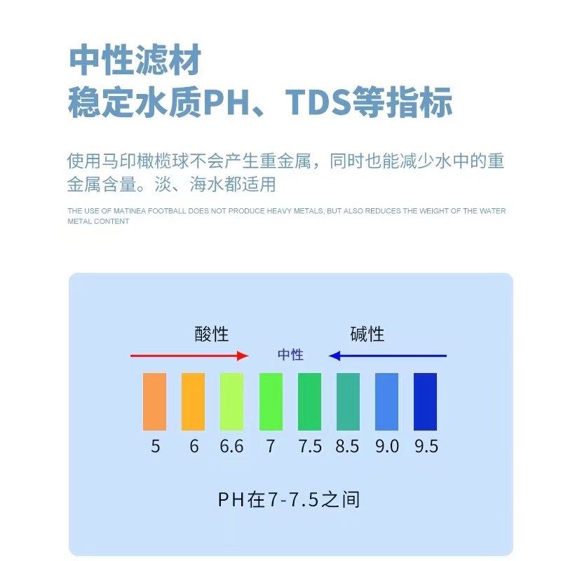 马印橄榄球滤材鱼缸培菌细菌屋稳定PH值除臭味过滤材料陨元小饼干