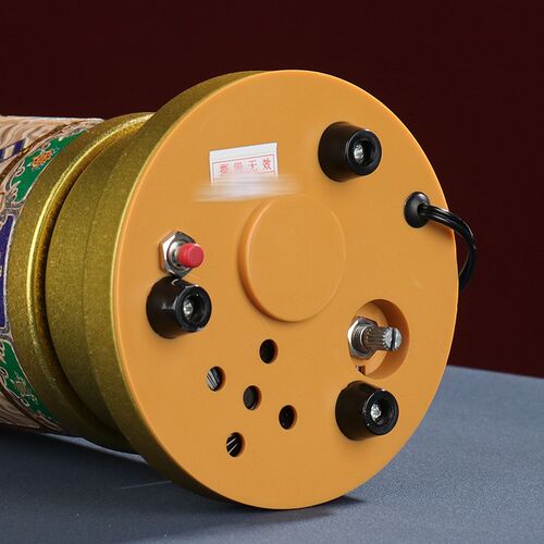 圣大藏式彩绘转轮电机转金桶居家工艺品摆件转轮桌面底座创意礼品