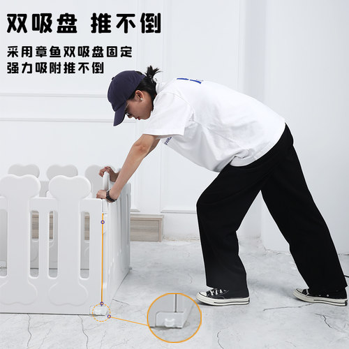 QTA狗笼子自由组装室内宠物围栏狗栅栏狗窝中小型犬狗围栏狗护栏