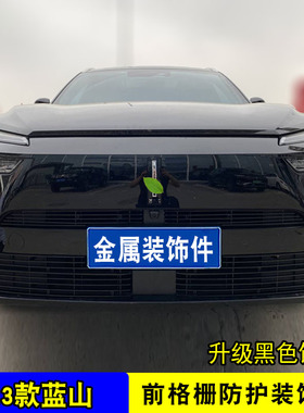 23款魏派蓝山中网外观改装饰条 前脸专用汽车用品防虫网配件亮条