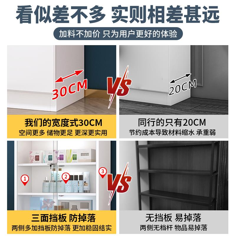展示柜带锁玻璃门礼品样品展示架化妆品展柜产品陈列柜美容院柜子