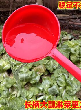 长柄水瓢淋菜浇花农用粪瓢牛筋塑料特厚带把勺子厨房老式加厚水勺
