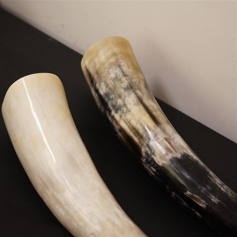 一枚橙 天然中古牛角售楼部样板房茶几台面压书摆件电视柜装饰品