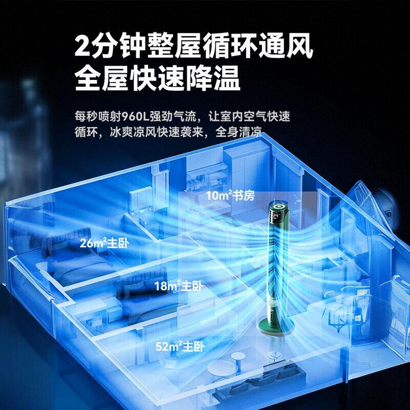 空调扇制冷家用音轻移动空调冷风扇卧室小型电风扇水冷塔扇冷风机