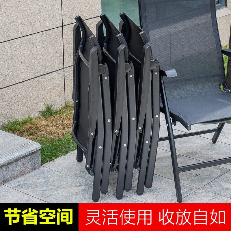 户外桌椅庭院花园休闲折叠桌组合遮阳伞露天阳台铁艺防水防晒桌椅