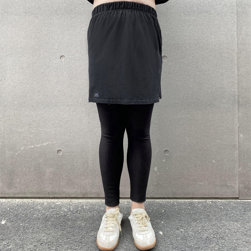 大码女遮屁股卫衣白边内搭胖妹妹mm打底半身裙假下摆屁帘叠穿神器