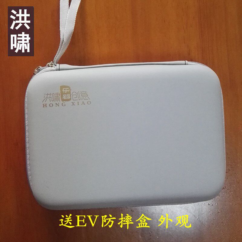 洪啸陶笛三管AC调白釉款 三管中音C调 复管  轻吹款 初学适用