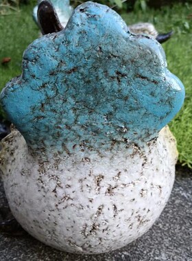 美式乡村粗陶鸭子庭院花园动物园艺造景摆设杂货户外摆件装饰品