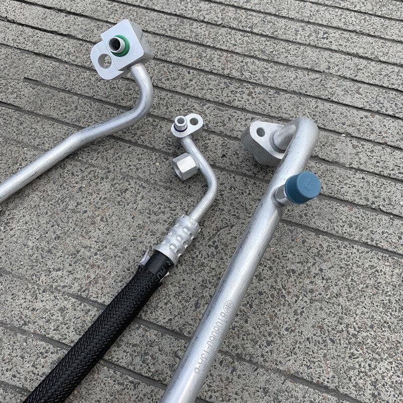 解放小J6L高压低压空调管压缩机冷凝器蒸发箱管060 080 130-13A