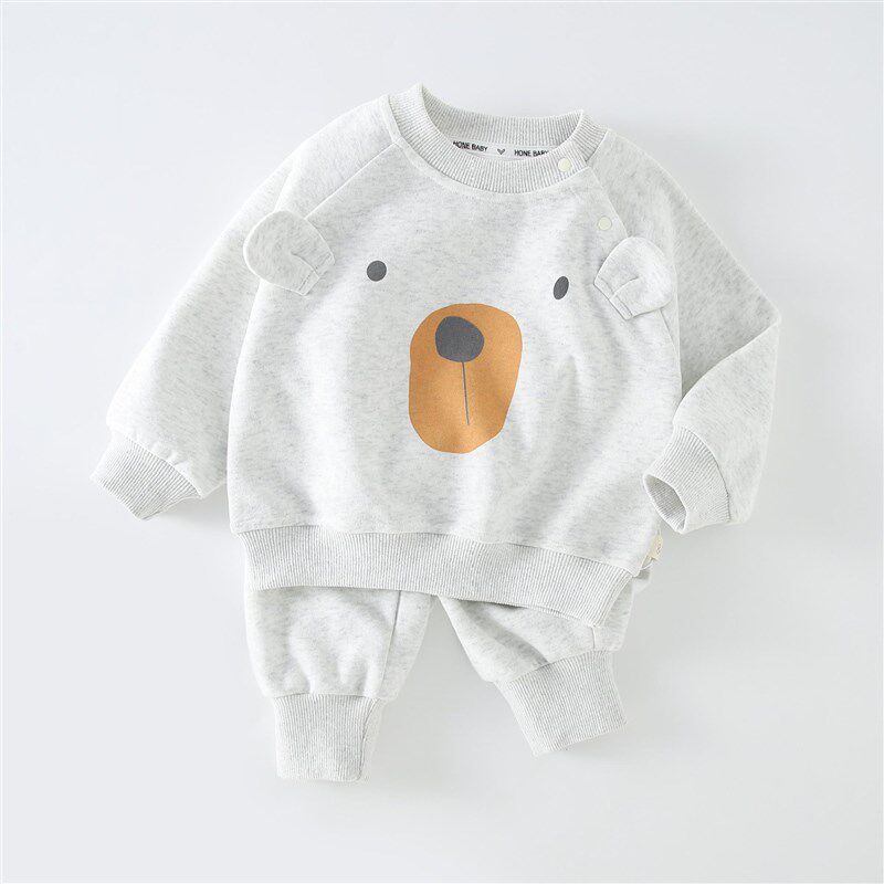 男童卫衣卫裤套装2025新款春秋宝宝春装外出服儿童分体婴儿衣服