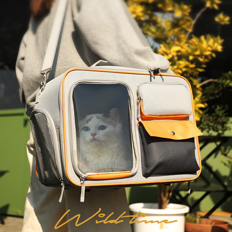 猫包外出便携宠物背包拎包双肩斜跨出门猫咪舒适大空间坐车大容量