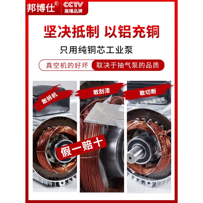 邦博仕全自动真空封口机商用干湿两用 可印日期大型铜芯双变压器