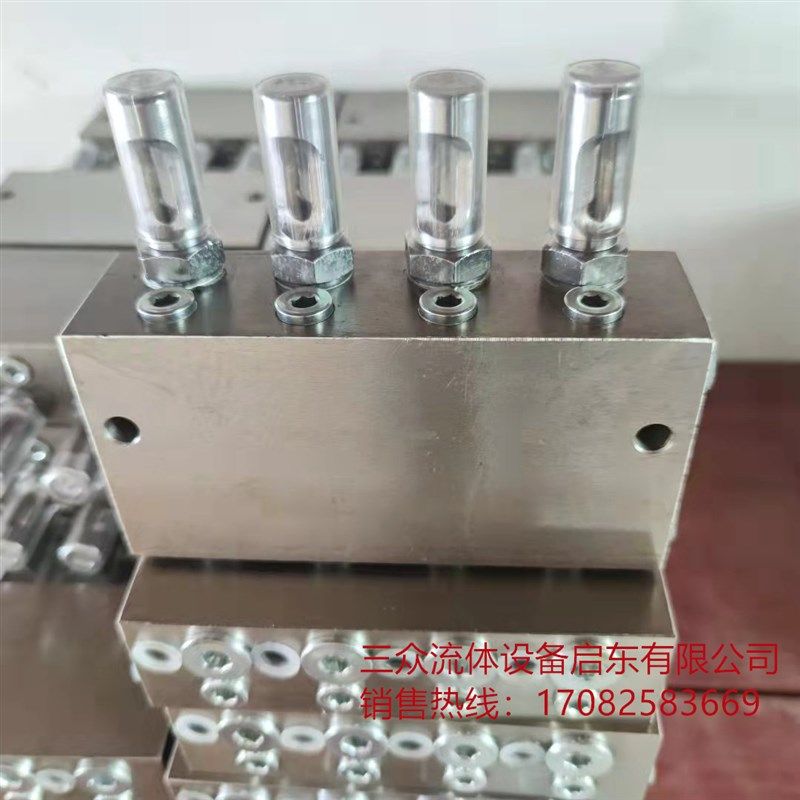 SSPQ-P双线干油分配器给油ZV-B2/3/4/5/6/7/8SSPQ-P0.5/1.5/3.0