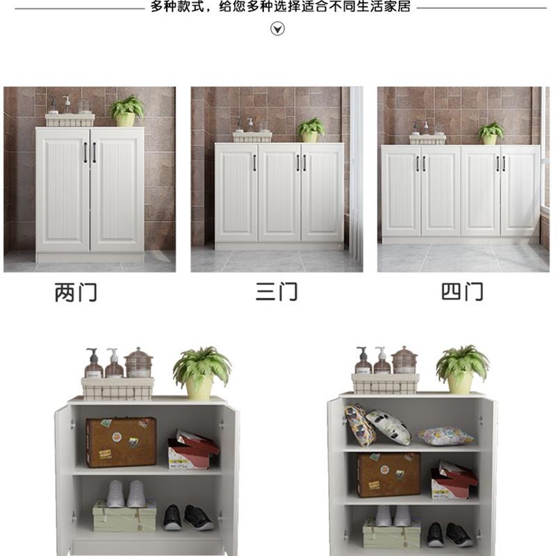 新款欧式柜飘窗柜带门组装柜子收纳柜阳台柜收纳柜鞋柜杂物柜定做