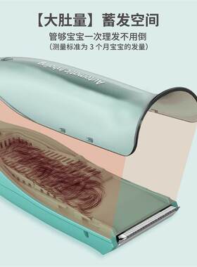 婴儿自动吸发理发器超静音宝宝剃头发新生儿童电推子神器充电防水