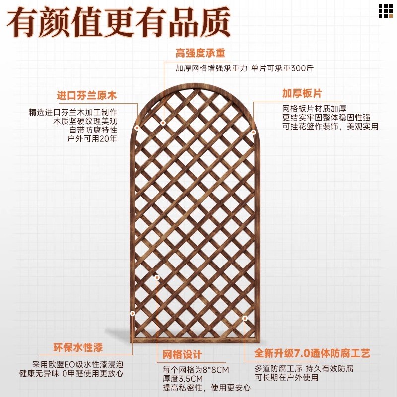 楼顶护栏露台围栏自建房天台阳台隔断栏杆顶楼爬藤架屋顶花园栅栏