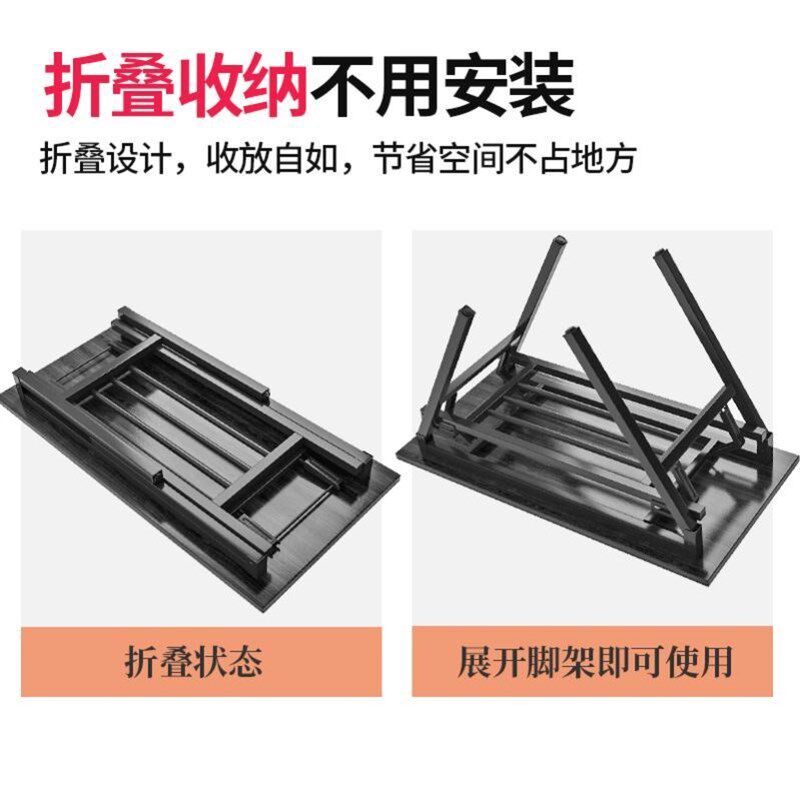 不锈钢桌子正方形折叠餐桌商用折叠桌长方形新型室外露天家用吃饭