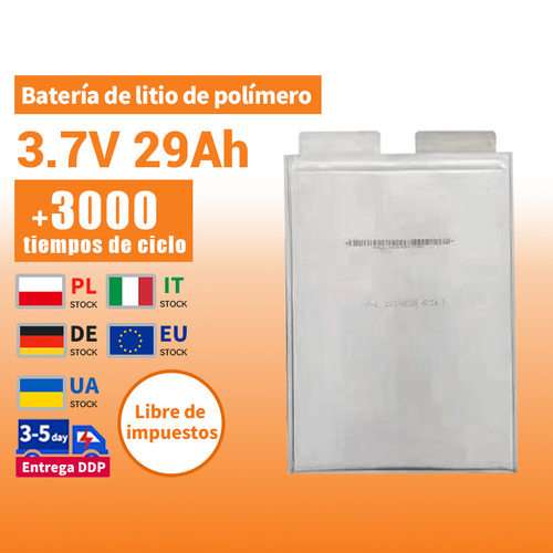 3.7V 29Аh Batería de litio de polímero 29F 32Ah Célula