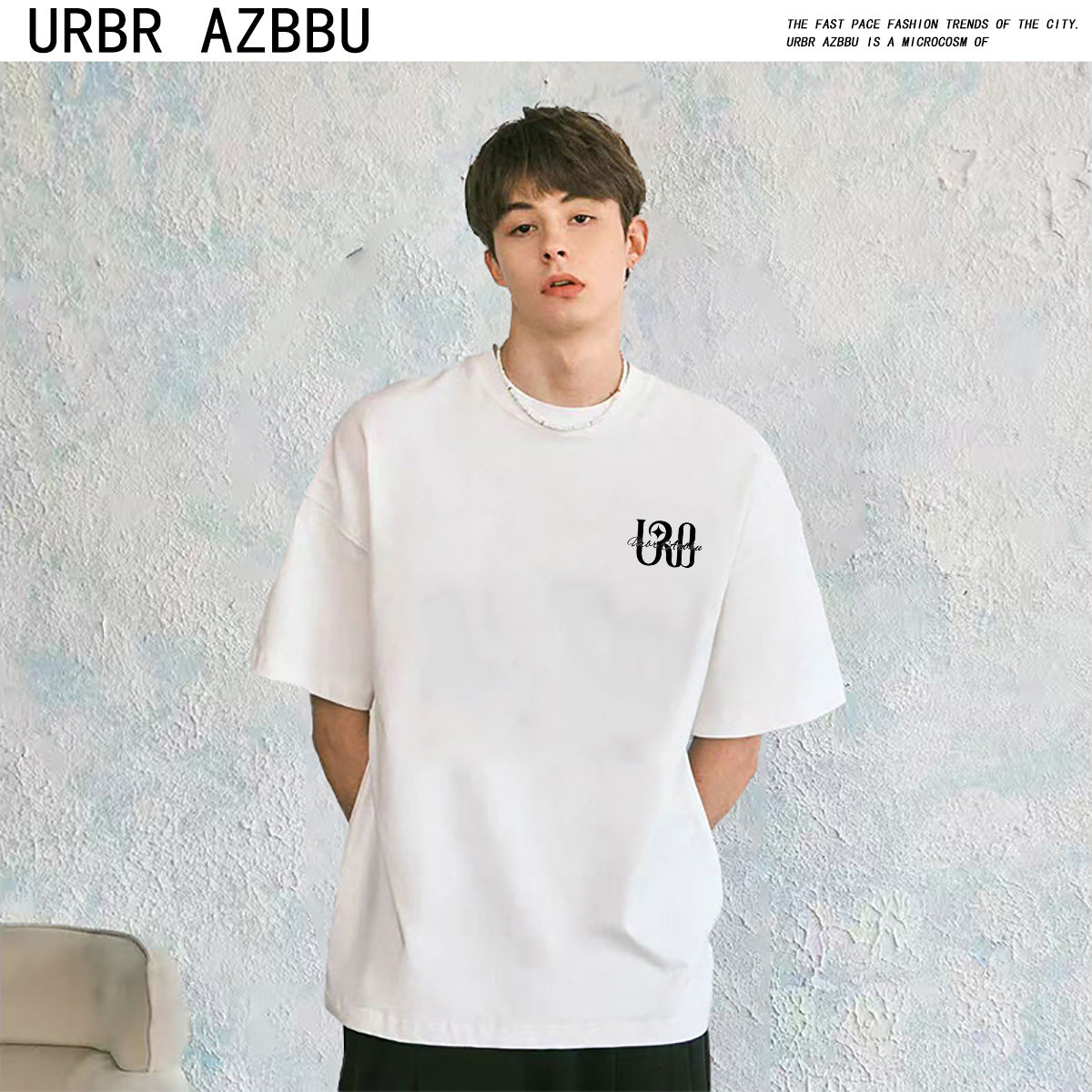 URBRAZBBU2026新款春夏男女同款宽松潮牌爆款休闲T恤
