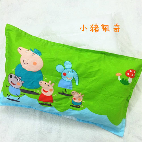 儿童纯棉卡通可爱枕套30x50 35x50 40x60cm宝宝幼儿园枕套一对