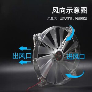 猫别墅专用排气扇猫柜猫咪笼循环散热风扇猫咪屋超静音全透明风扇