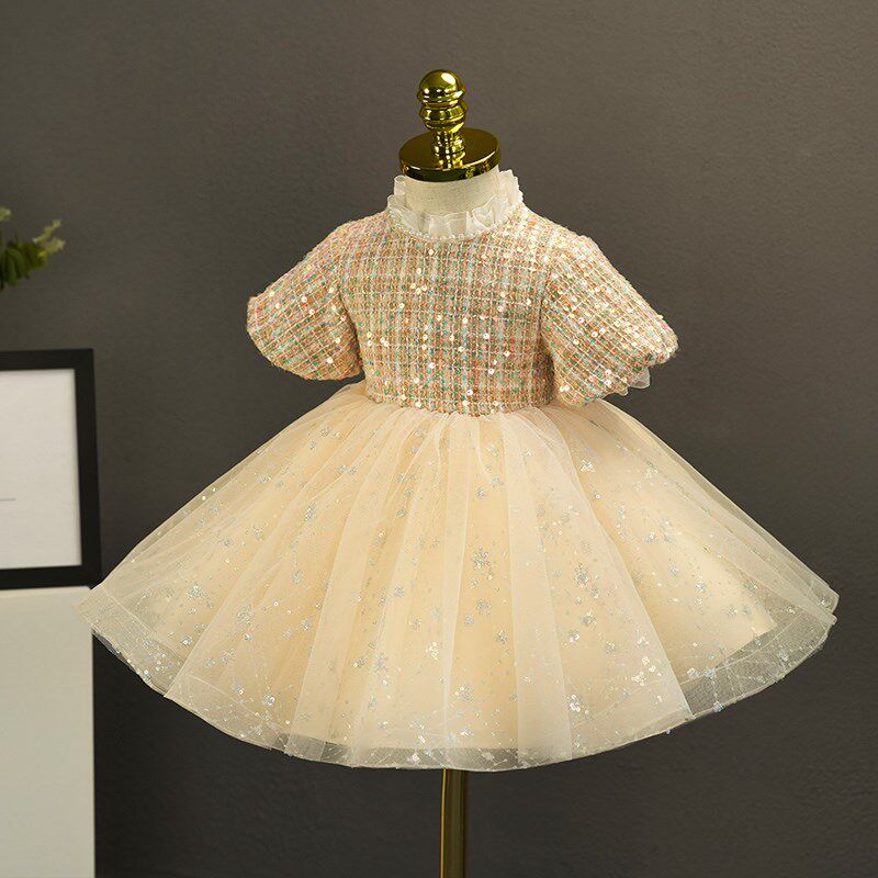 儿童礼服高端女童比赛公主裙森系风生日宴主持钢琴演奏洋气演出服