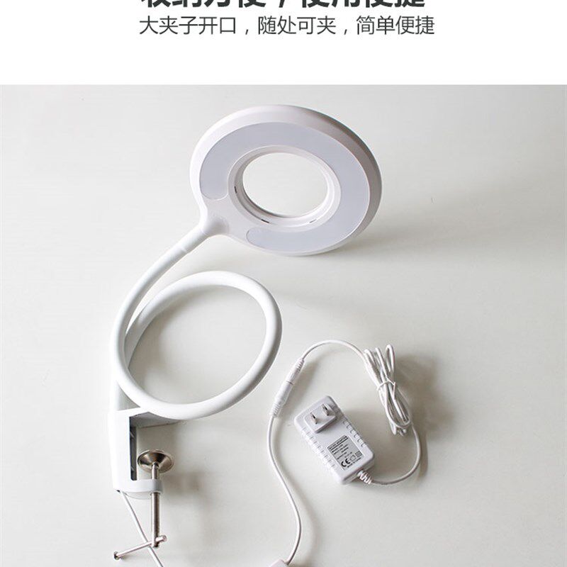 美甲台灯led护眼超亮冷光美容纹绣美睫折叠便携式补光照明工作灯