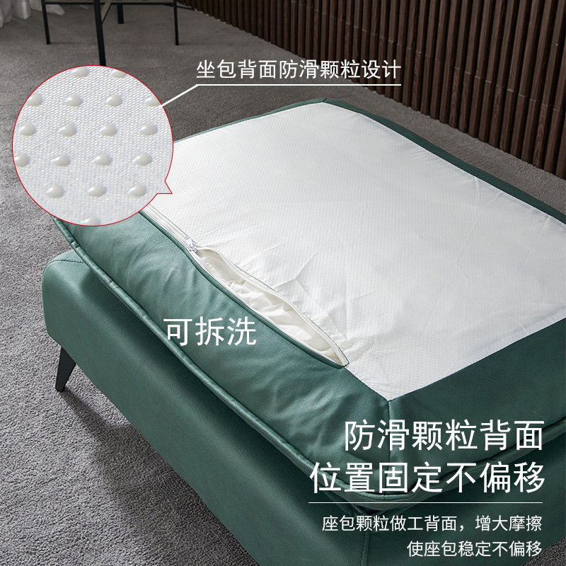 沙发脚踏科技布单个懒人布艺直排长方形脚蹬客厅贵妃位沙发加长凳
