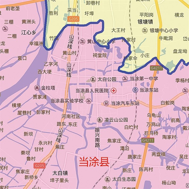 2021新款马鞍山市地图贴图办公室挂图高清防水墙壁贴超大装饰定制