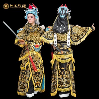 戏装 戏曲服装舞台演出古装影视武生将军男大靠 男改良靠文明软靠